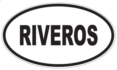 RIVEROS - Oval Sticker