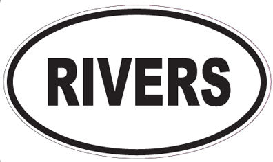 RIVERS - Oval Sticker