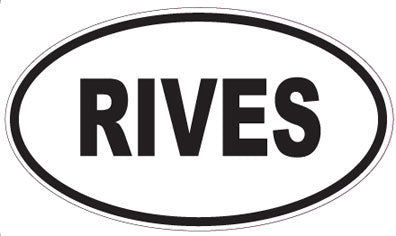 RIVES - Oval Sticker