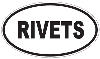 RIVETS - Oval Sticker