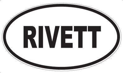 RIVETT - Oval Sticker