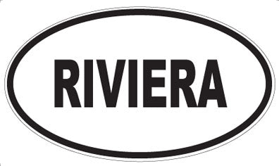 RIVIERA - Oval Magnet