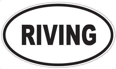 RIVING - Oval Sticker