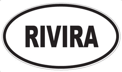 RIVIRA - Oval Sticker