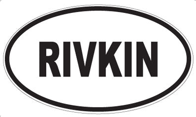 RIVKIN - Oval Sticker