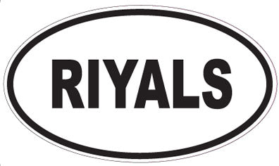 RIYALS - Oval Sticker