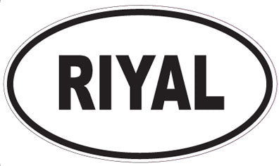 RIYAL - Oval Magnet