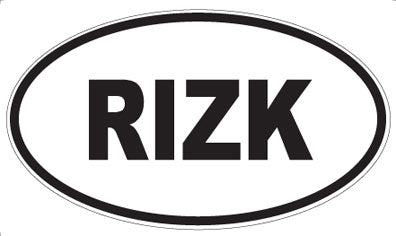RIZK - Oval Magnet