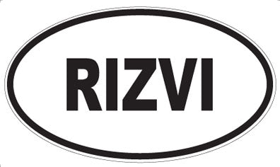 RIZVI - Oval Magnet