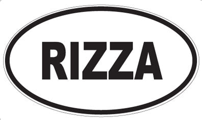 RIZZA - Oval Sticker