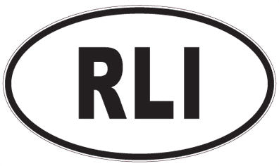 RLI - 3 Letter Initials Oval Sticker