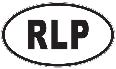 RLP - 3 Letter Initials Oval Sticker