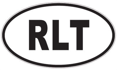 RLT - 3 Letter Initials Oval Sticker