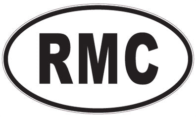 RMC - 3 Letter Initials Oval Sticker