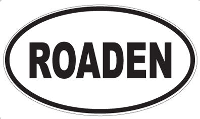 ROADEN - Oval Magnet