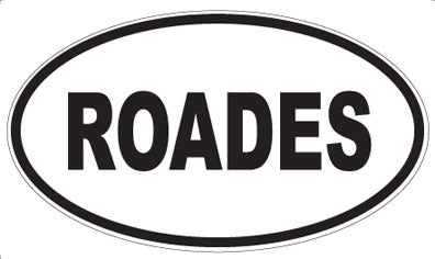 ROADES - Oval Sticker