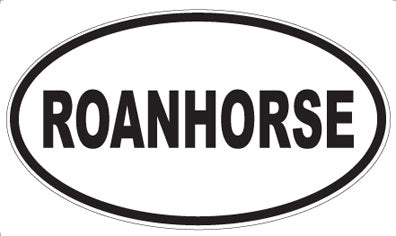 ROANHORSE - Oval Sticker