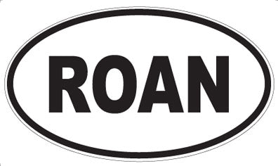 ROAN - Oval Magnet