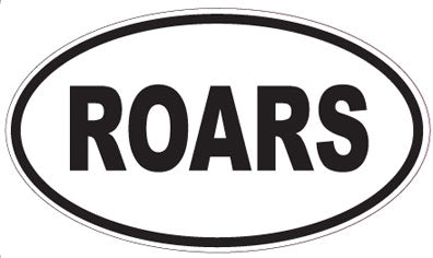 ROARS - Oval Sticker