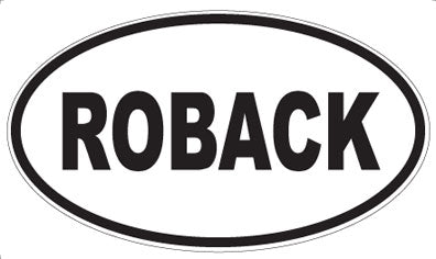 ROBACK - Oval Magnet