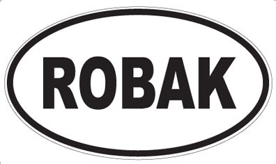 ROBAK - Oval Sticker