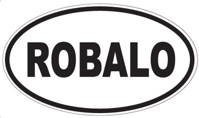 ROBALO - Oval Sticker