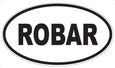 ROBAR - Oval Sticker