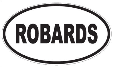 ROBARDS - Oval Sticker