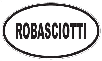 ROBASCIOTTI - Oval Sticker