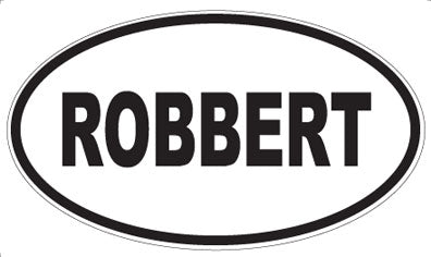ROBBERT - Oval Magnet