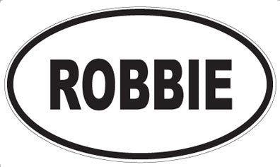 ROBBIE - Oval Sticker