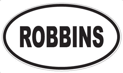 ROBBINS - Oval Sticker