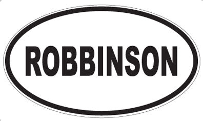 ROBBINSON - Oval Magnet