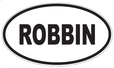ROBBIN - Oval Magnet