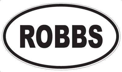 ROBBS - Oval Sticker