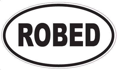 ROBED - Oval Sticker