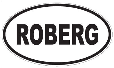 ROBERG - Oval Magnet