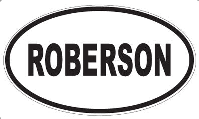 ROBERSON - Oval Sticker