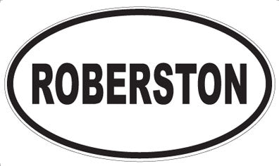 ROBERSTON - Oval Sticker