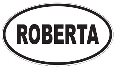 ROBERTA - Oval Sticker