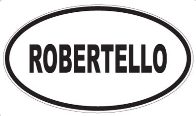 ROBERTELLO - Oval Magnet