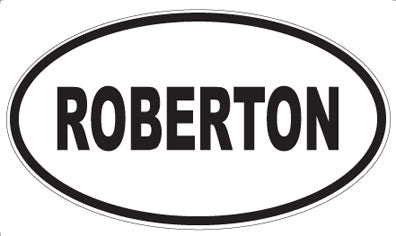 ROBERTON - Oval Magnet