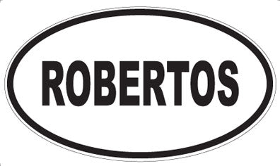 ROBERTOS - Oval Sticker