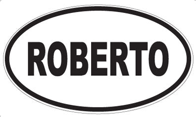 ROBERTO - Oval Magnet