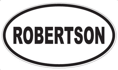 ROBERTSON - Oval Sticker