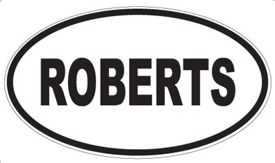ROBERTS - Oval Magnet