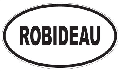 ROBIDEAU - Oval Sticker