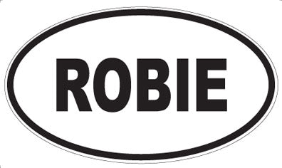 ROBIE - Oval Sticker