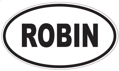 ROBIN - Oval Sticker