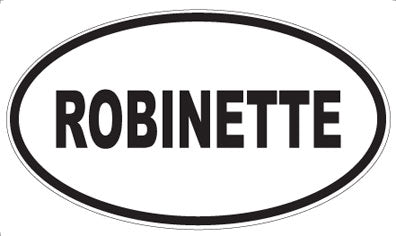 ROBINETTE - Oval Sticker